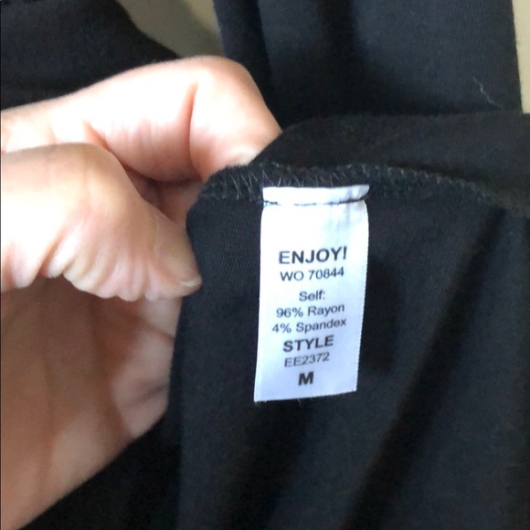 Micheal Stars Black Mock Turtleneck - Picture 6 of 6